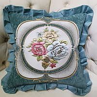 Satin Silk High Quality Pillow Case Cover Living Room Bedroom Sofa Pillow Case Cover