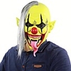 Scary Joker Circus Clown latex mask Horrible Halloween Demon Devil Costume hood Purim Carnival parade Cosplay party tricky props