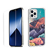 Scenery Case For iPhone 12 iPhone 11 iPhone 12 Pro Max Unique Design Protective Case with Screen Protector Shockproof Back Cover TPU