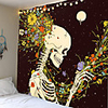 Schedel Mandala Tapijt Muur Opknoping Sterrenhemel Hippie Tapestry Maan Hekserij Liefde Rose Ouija Boho Decor Muur Doek Wandtapijten
