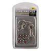 Schrader Steel Spanner Keychain with Dust/Valve Caps