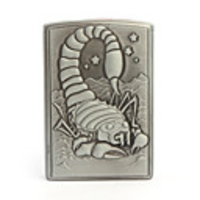 Scorpion Pattern Metallic Oil Lighter (Random Color)