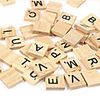Scrabble Tiles Capital Letters Board Toy Simple Gift Parent-Child Interaction Wooden Universal Classic Timeless 1 pcs Children