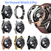 Screen Protector Case for Huawei Watch 2 Pro TPU Rugged Bumper Case Cover All-Around Protective Plated Bumper Shell Accessories Scratch-Proof Compatible