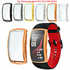 Screen Protector Case for Samsung Gear Fit 2 Pro SM-R365 TPU Rugged Bumper Case Cover All-Around Protective Plated Bumper Shell Accessories Scratch-Proof Compatible