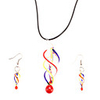 Screw Thread Shaped Glaze Jewelry Set(Assorted Color)