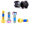 Screws For Road Bike / Mountain Bike MTB Titanium Alloy Anti-Slip / High Strength / Durable Cycling Bicycle Rainbow Champagne Gold
