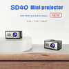 SD40 Mini Portable Entertainment Projector LED Mini Projector Multimedia HD 1080P Video Movie Home Theater Cinema Projector
