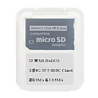 SDHC MicroSD/TransFlash TF to PSP Compatible Memory Stick MS Pro Duo Adapter/Converter (8GB Max)