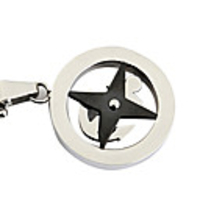 Sea Anchor Titanium Steel Couple Necklace