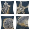 Sea Creature Double Side Cushion Cover 4PC Soft Decorative Square Throw Pillow Cover Cushion Case Pillowcase for Sofa Bedroom Superior Quality Machine Washable miniinthebox