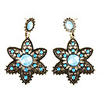 Sea Star Gem-Studded Resin Earrings