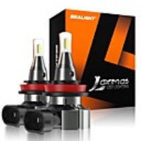 SEALIGHT L1 Upgraded Car LED Fog Lights H7 H8 9005 9006 40W 5600LM 6000K Xenon White Halogen Bulb Replacement 2PCS