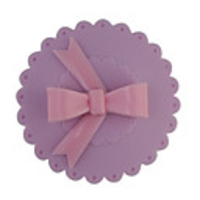 Sealing Bow Tie Cup Cover (Pink butterfly Purple cover)