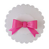 Sealing Bow Tie Cup Cover (Red butterfly White cover)