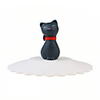 Sealing Lovely Cat Cup Cover (Black Cat White cover)