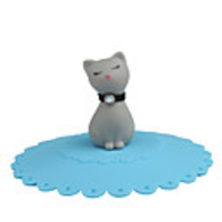 Sealing Lovely Cat Cup Cover (Grey Cat Blue cover)