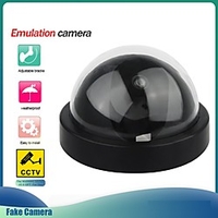 SecuPlug Home Dummy Dome Security Camera Infrared Wireless CCTV Surveillance Fake Camera Outdoor False Simulation Camera miniinthebox