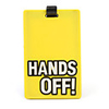 Secure Travel Suitcase ID Luggage Tag - EXCUSE ME,  NOT YOUR BAG! (Yellow)
