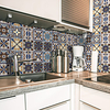 Self Adhesive Tile Sticker European Style Wall Sticker Pvc Sticker Removable Tile Sticker Decals For Bathroom Kitchen 10pcs