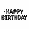 self inflating happy birthday balloon banner bunting 16 inch letters foil (colorful)