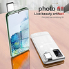 Selfie Ring Fill Light Phone Case For Samsung Galaxy S21 Ultra S21 Plus S20 Plus A52 A72 LED Light Live Beauty Ring Flash Protective Back Cover For Samsung Galaxy Note10 Lite A12 A81 A91 miniinthebox