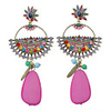 Semicircle Silver Plated Earrings