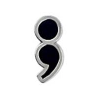 semicolon mental health suicide prevention awareness lapel pin jewlery