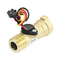 SEN-HZ21FB 68mm Long M/F G1/2 Thread Port 1-30L/min Hall Effect Water Flow Sensor Flowmeter