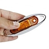 Sencart 1PCS 3LED Car Lights Piranha Waterproof Side Marker Lights Clearance Signal Lamp Side Marker Lights Amber Indicators 12-24V