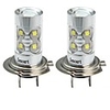 SENCART 2pcs H7 Motorcycle / Car Light Bulbs 50W SMD LED 3100lm 10 LED Fog Light For universal All years