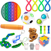 Sensory Fidget Toy Squishy Toy Stress Reliever 19 pcs Mini Creative Stress and Anxiety Relief Decompression Toys Plastic for Kid
