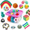 Sensory Fidget Toys Set,  Fidget Sensory Toys Bundle for Boy Girl Autism,  ADHD,  Adults Anxiety Stress Relief Kit with Stress Balls,  Squishy,  Stretchy String,  Puzzle Balls Variety 27 Pack miniinthebox