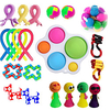 Sensory Fidget Toys Set for Adults Stress Balls/Marble Mesh/Squeeze Soybean Anxiety Relief Fidgets-Carnival Favors Treasure Box Prizes Classroom Rewards Pinata Stuffers Goodie Bag Fillers miniinthebox