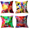 Set Of 4 Cushion Cover Tie-dye Technology waist Pillows cover Polyester Plush Home Decors Pillowcases 4545cm miniinthebox