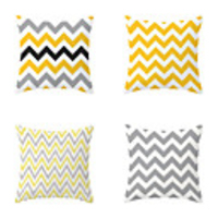 Set of 4 Throw Pillow Simple Classic 4545 cm Cushion Vintage Circle Cover Sofa Home Decor Throw Pillow Case