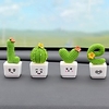 Set of 4pcs Decorative Objects Resin Modern Contemporary Waterproof for Home Decoration Gifts Love Shape Cactus miniinthebox