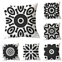 Set of 6 Throw Pillow Simple Classic 4545 cm Cushion Vintage Circle Cover Sofa Home Decor Throw Pillow Case