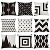 Set of 9 Linen Pillow Cover,  Geometic Contemporary Fashion Modern Throw Pillow miniinthebox