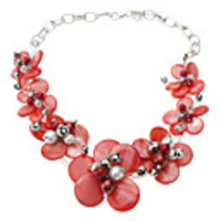 Seven Flower Color Shell Necklace