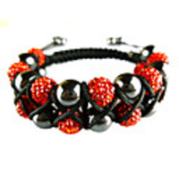 Shambhala Series Double Rows Zircon Ball Bracelet