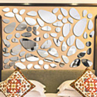 Shapes Wall Stickers Mirror Wall Stickers Decorative Wall Stickers,  Acrylic Home Decoration Wall Decal Wall Decoration 18pcs