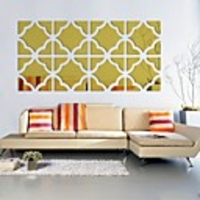 Shapes Wall Stickers Mirror Wall Stickers Decorative Wall Stickers,  Acrylic Home Decoration Wall Decal Wall Decoration 20pcs