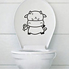 Shapes Wall Stickers Plane Wall Stickers Toilet Stickers,  PVC Home Decoration Wall Decal Toilet / Window Decoration 1pc / Removable