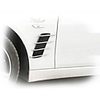 shark simulate air vents hood decoration ventilation openings fake shark decals strong