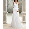 Sheath / Column Beautiful Back Elegant Engagement Formal Evening Dress One Shoulder Sleeveless Sweep / Brush Train Chiffon with Crystals 2020