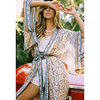 Sheath / Column Floral Boho Holiday Party Wear Dress V Neck Long Sleeve Ankle Length Cotton with Pattern / Print 2020