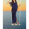 Sheath / Column Glittering Elegant Wedding Guest Formal Evening Dress Jewel Neck Short Sleeve Ankle Length Chiffon with Split 2020