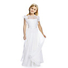 Sheath / Column Long Length Party / Birthday / First Communion Flower Girl Dresses - Chiffon / Lace Short Sleeve Jewel Neck with Lace / Butterfly