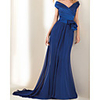Sheath / Column Luxurious Sexy Wedding Guest Formal Evening Dress V Neck Short Sleeve Court Train Chiffon with Pleats Ruched 2020